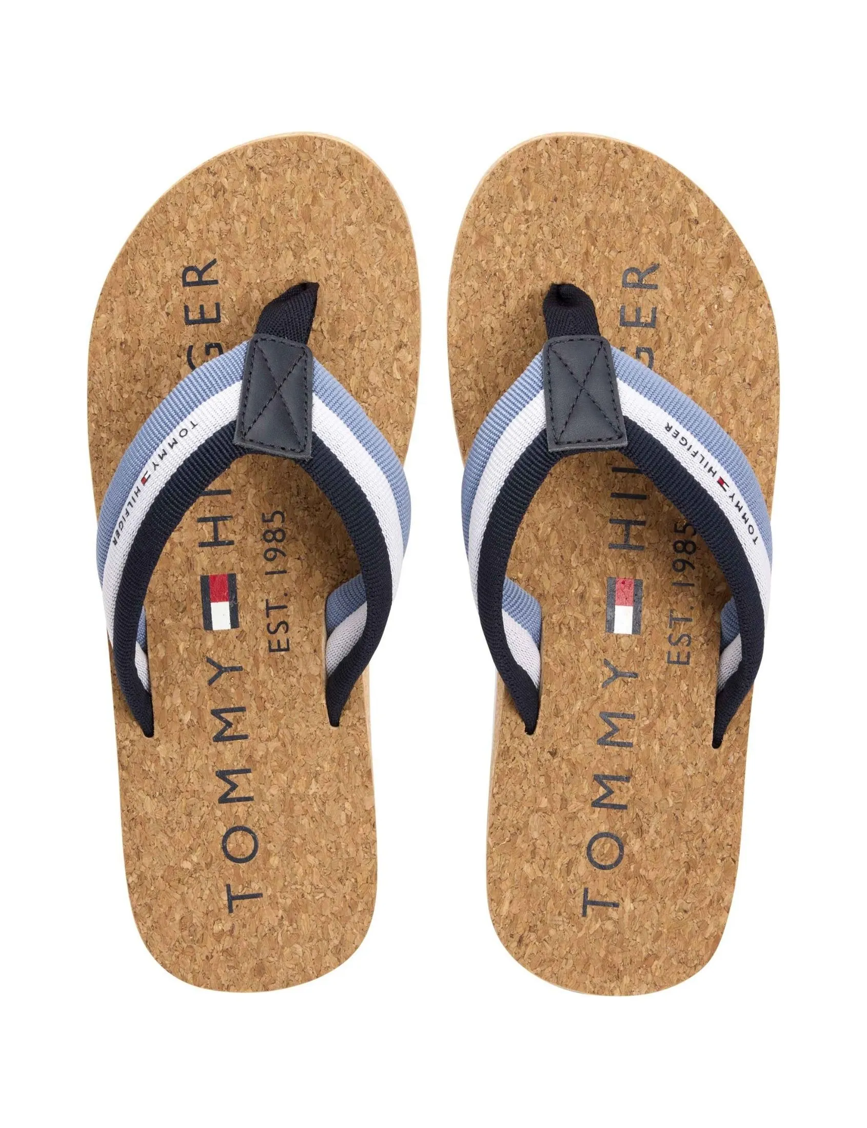TOMMY HILFIGER MEN FLIP FLOP BROWN