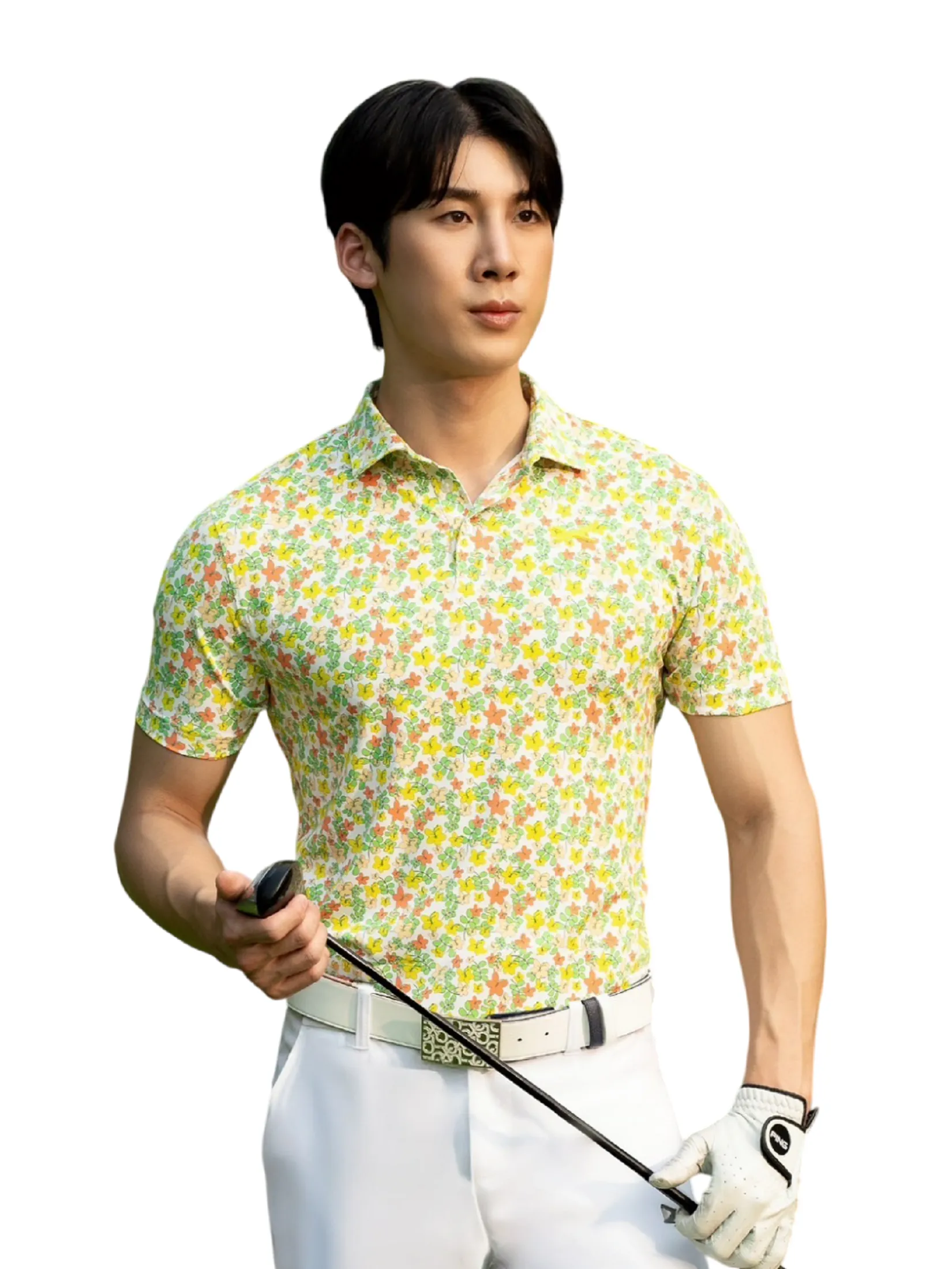 XOLO White MEN LIBERTY PRINTERD POLO (040118)