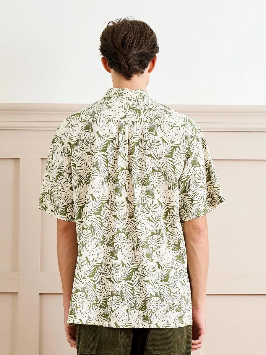 OASIS Men's Short sleeve Shirt Green