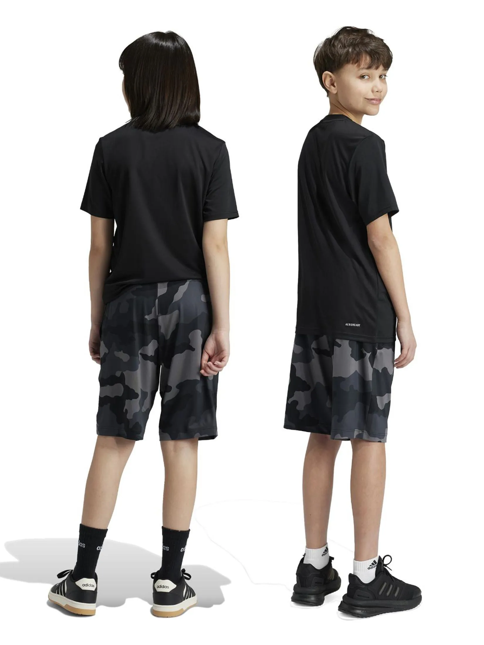 ADIDAS KIDS Unisex Kids Shorts Train Essentials Seasonal Print Black