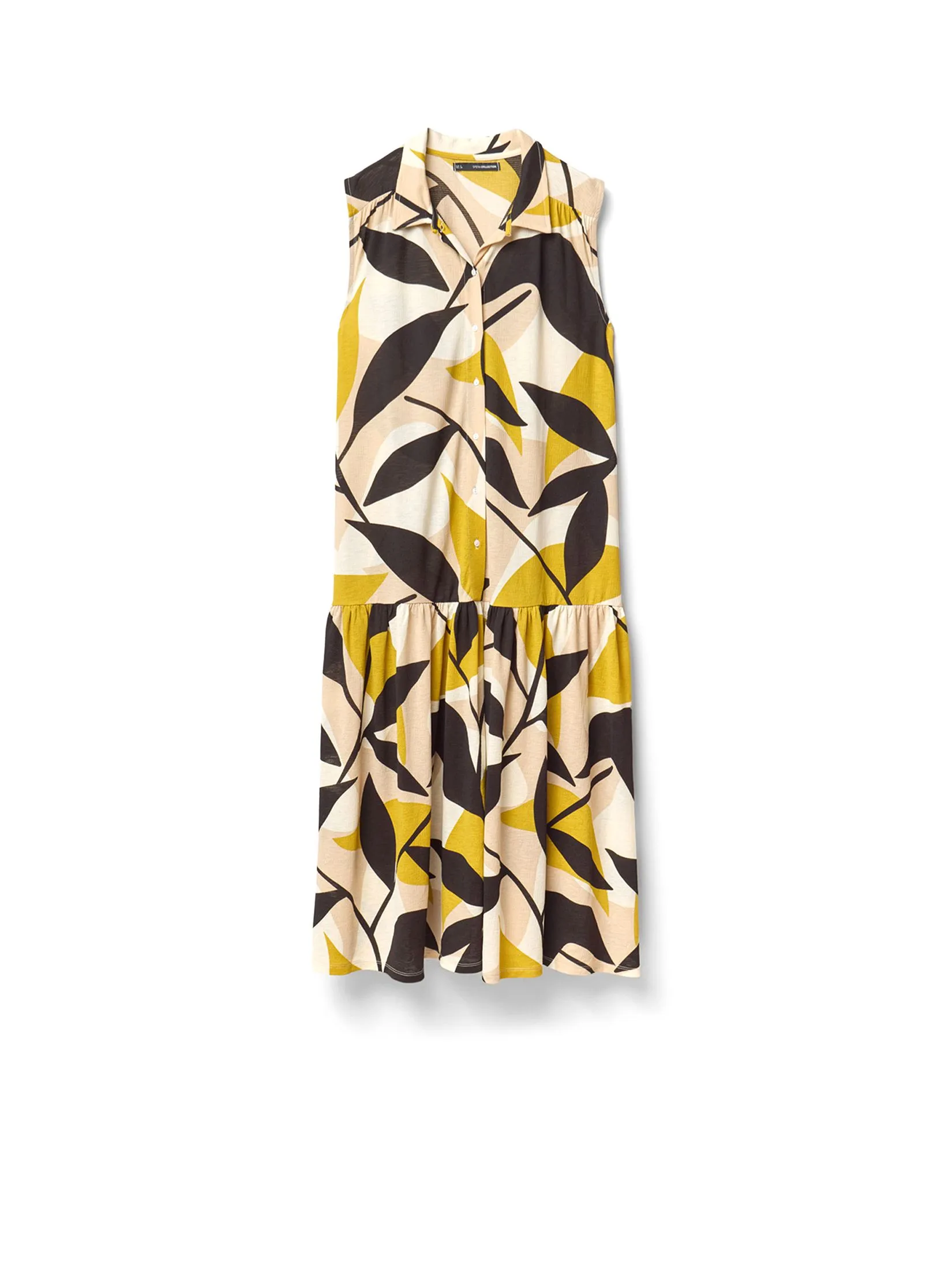 SFERA Women Midi Dress Basic Shirt Mustard