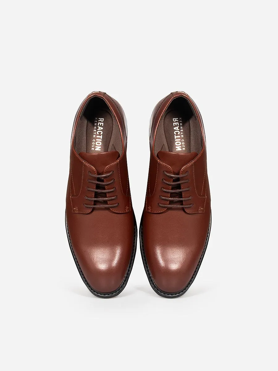 KENNETH COLE MEN'S FORMAL SHOES MARQUEE PLAIN TOE / BRANDY