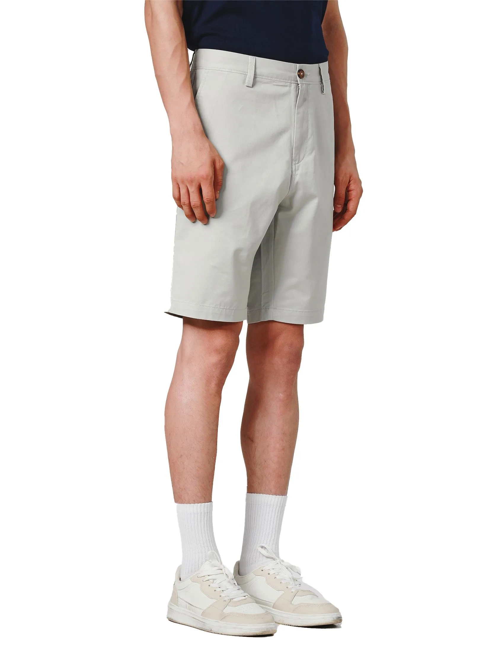 JOHN HENRY Men's Shorts (Slim Fit) ESSENTIALS Light Grey