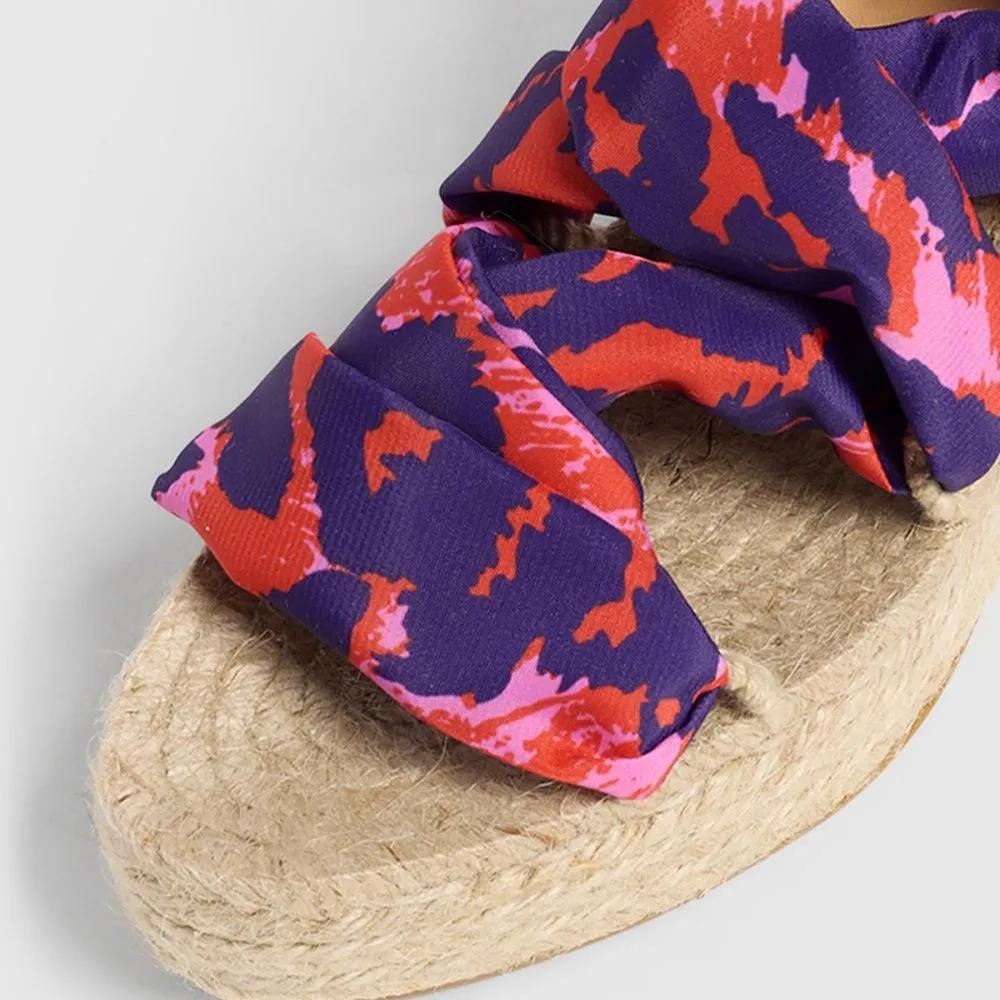 DIANE VON FURSTENBERG ESPADRILLES FOOTWEAR JORGELINA DVF ROSA/MULTICOLOR