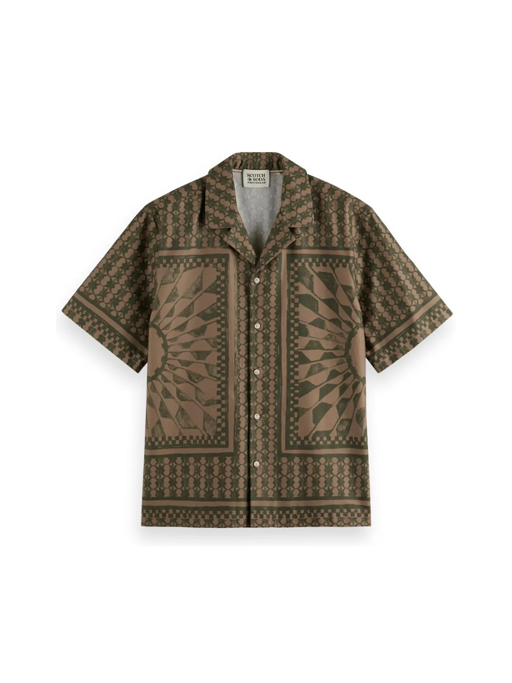 SCOTCH&SODA Men Shirt Relaxed Fit Placed Print Imagine Placed