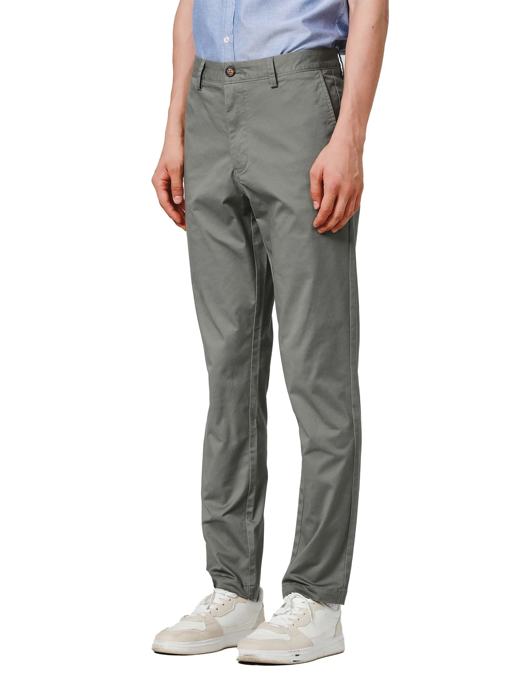 JOHN HENRY Men's Pants (Slim Fit) ESSENTIALS Grey