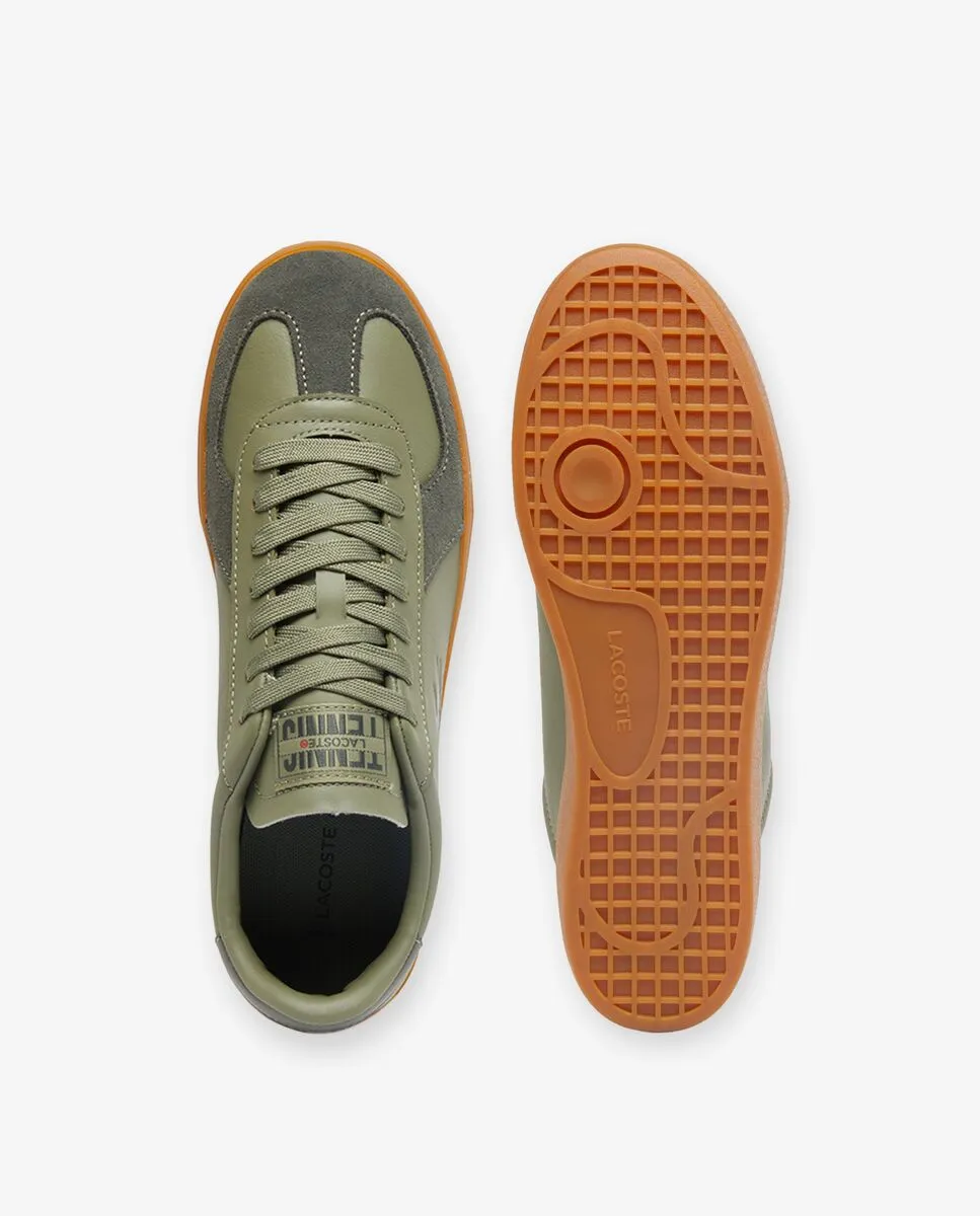LACOSTE Men’s Baseshot Pro Leather Sneakers Green