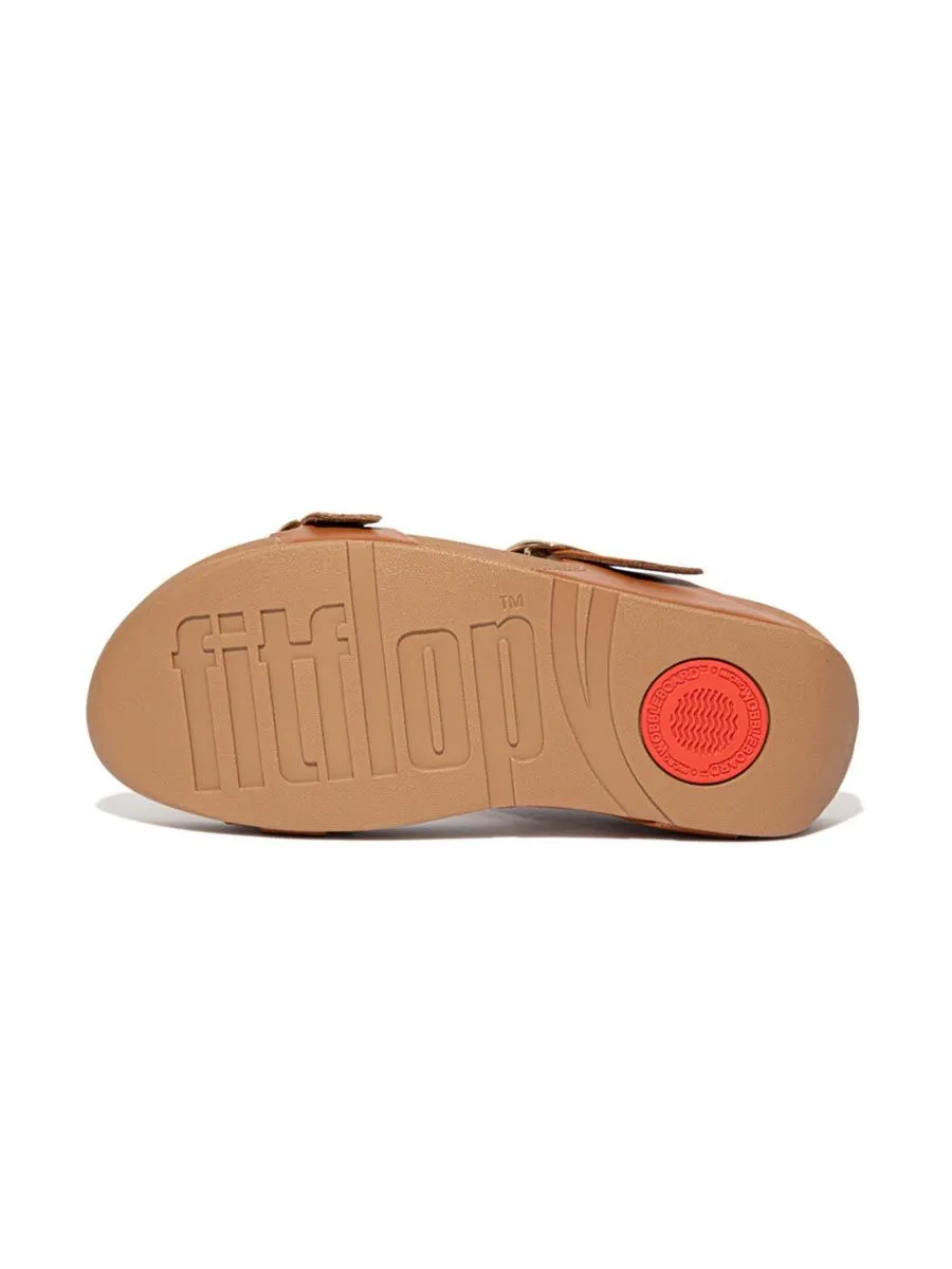 FitFlop™ WOMEN'S LULU ADJUSTABLE LEATHER B/S ES6-592 BROWN