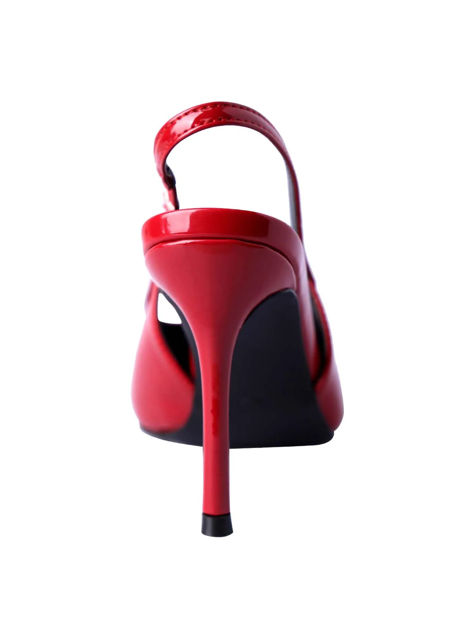 VILLAINS SF VELIA Women's Mule Heels RED PATENT