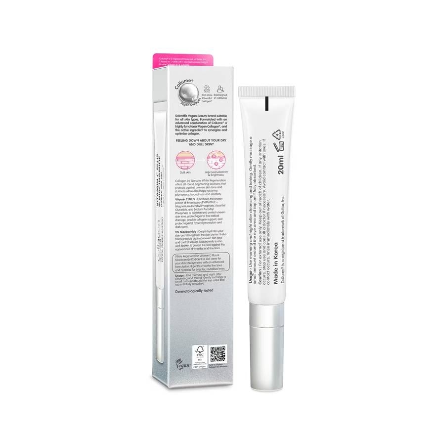 Collagen by Watsons White Regeneration Vitamin C Plus  Niacinamide Eye Gel  20 ml.