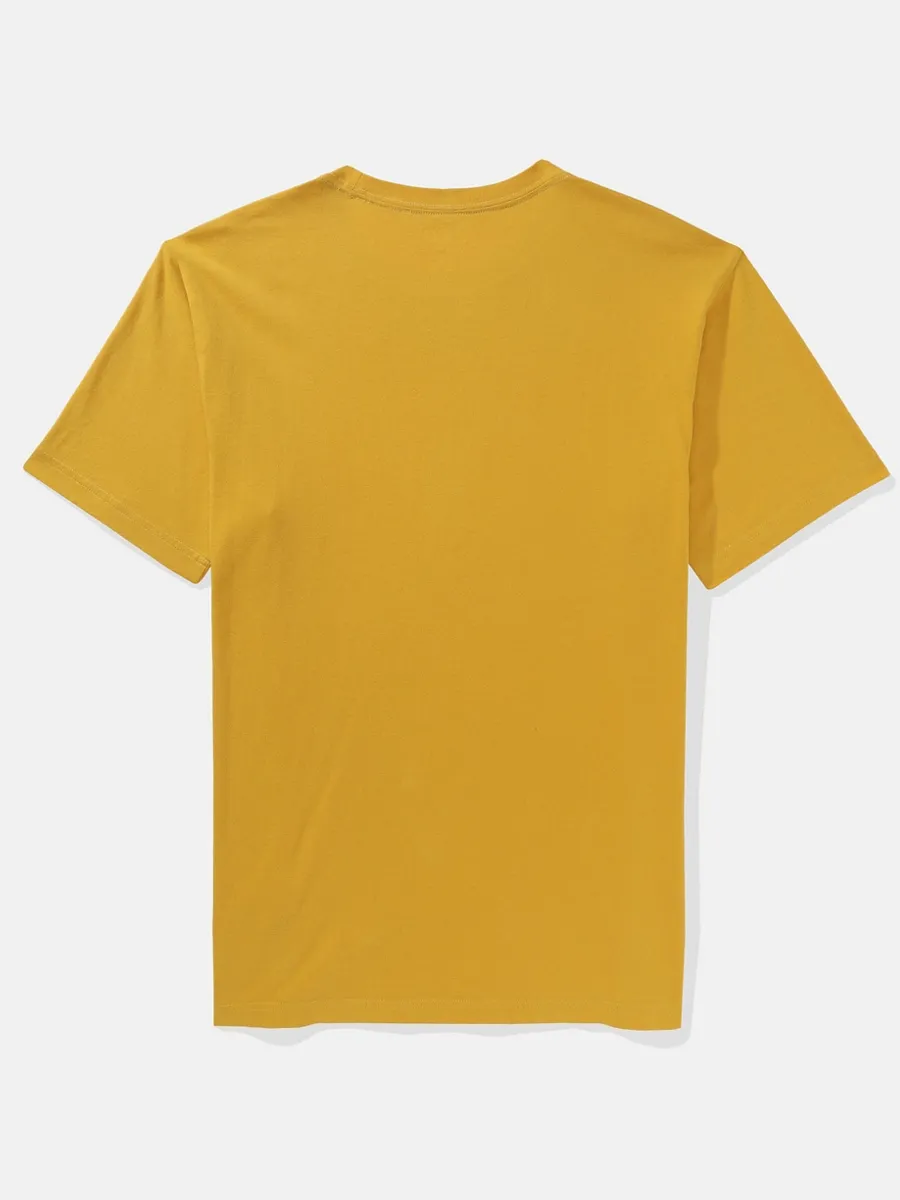 AMERICAN EAGLE MEN G SS CORE BRAND SET IN TEE- PC DYE + SERIOUSLY SOFT WASH 709 GOLD