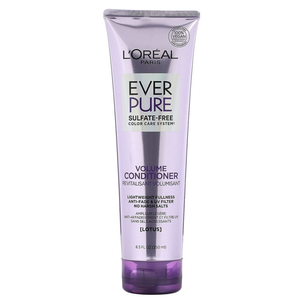 L'Oréal, Ever Pure, кондиционер для придания объема, лотос, 250 мл (8,5 жидк. Унции)