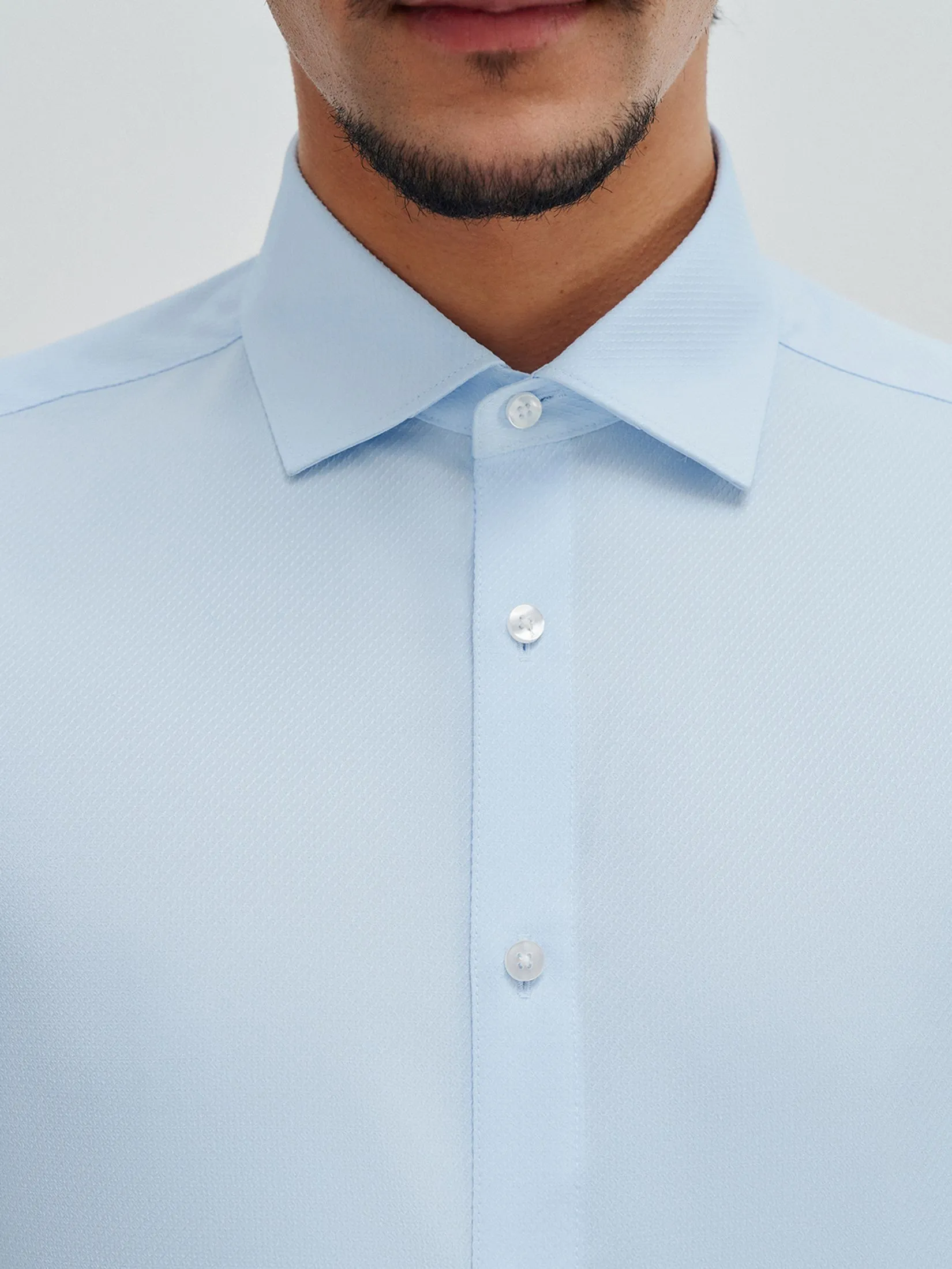 G2000 Men Clothing Non -Iron Quick Dry Twill Shirt  Smart Fit - Blue