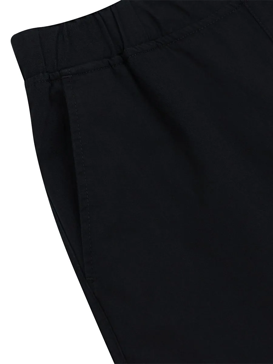 GIORDANO Women's Relax Elastic Waist Twill Audrey Pants Black