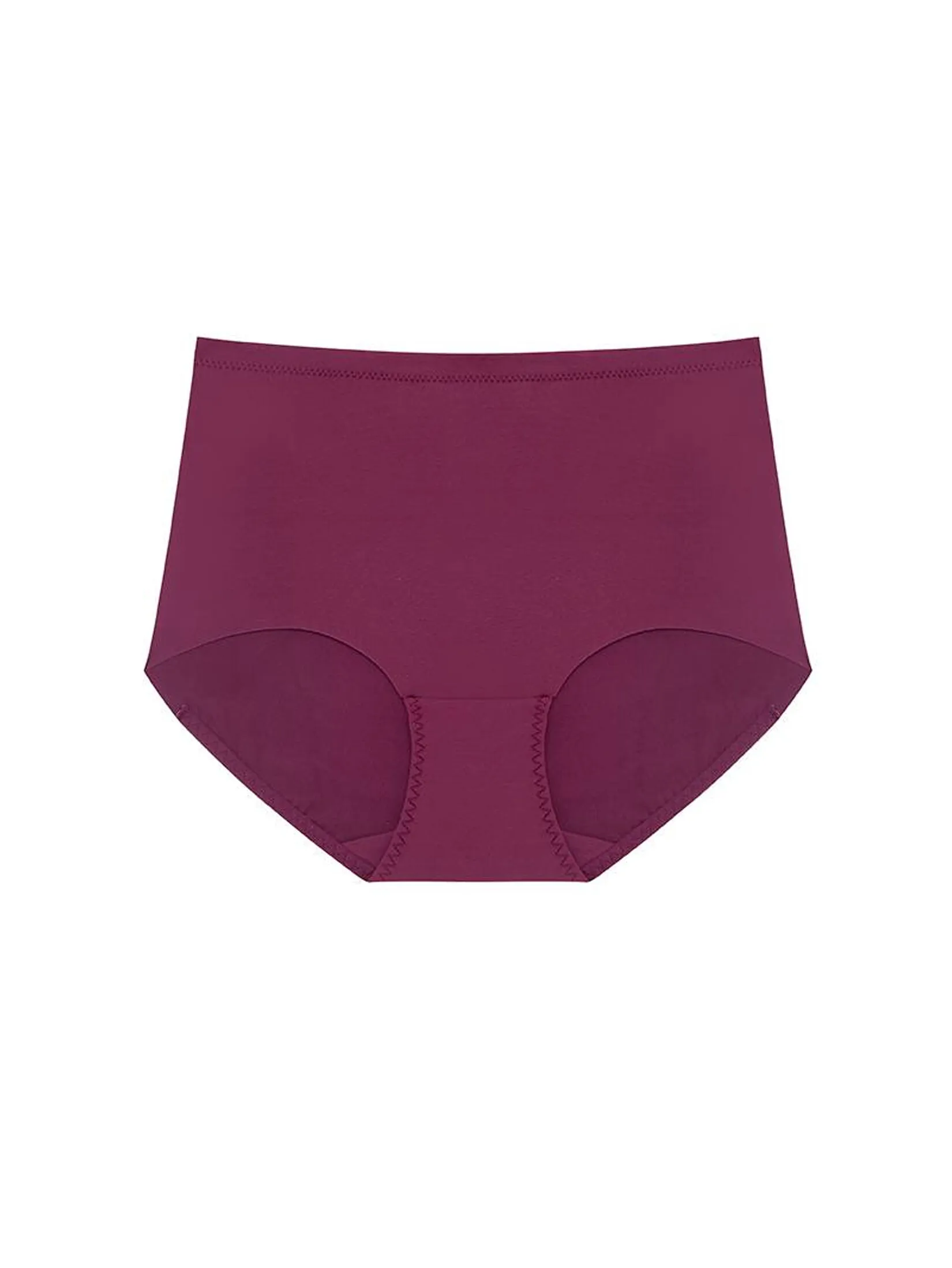 SABINA Panty Mid Waisted Woman Semi-Seamless - Dark Red