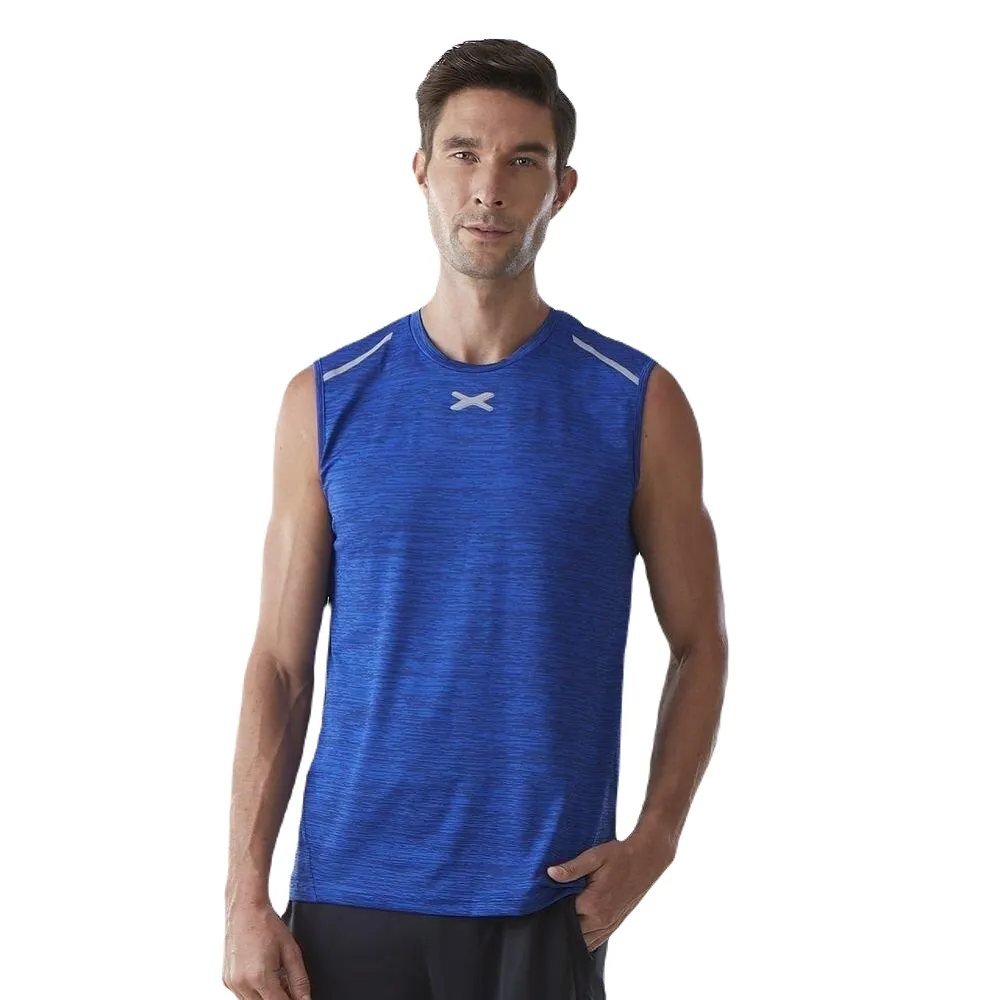 XOLO Blue Men's XOLO STRETCH TANK TOPS (040027) Size - S