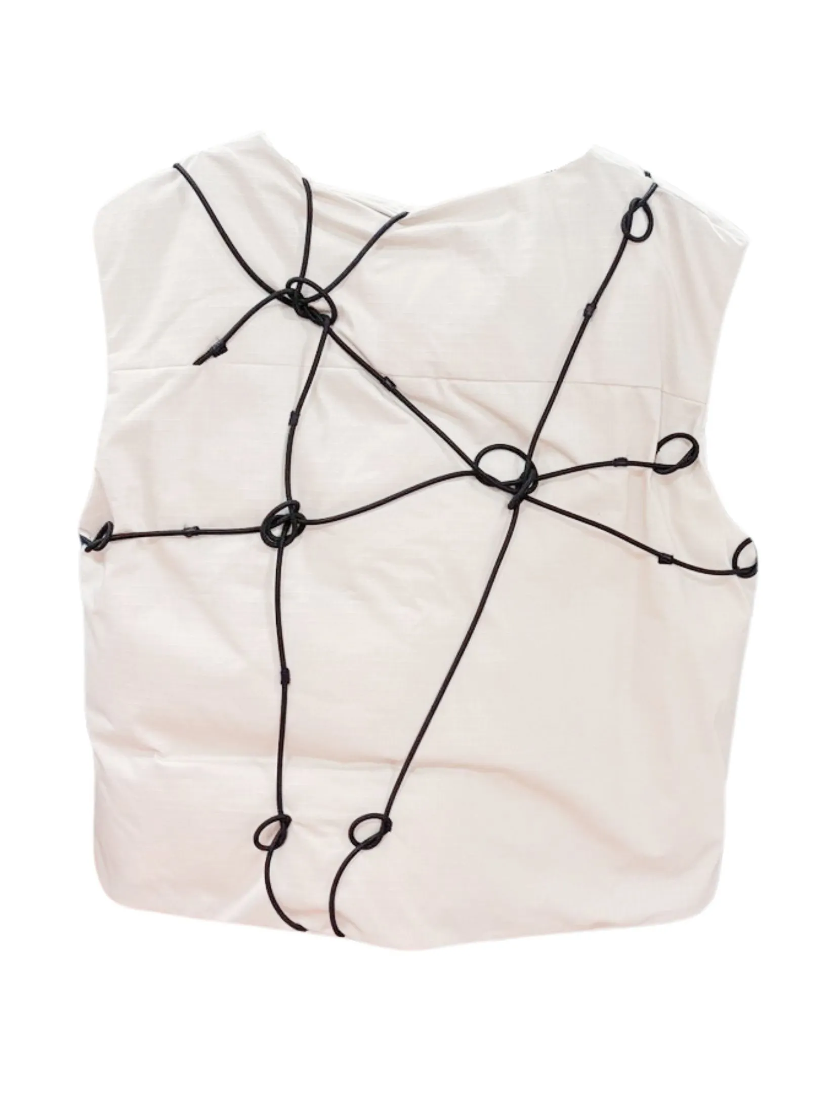 WDW X ADD VEST WITH DOWN PADDING IN OFF WHITE