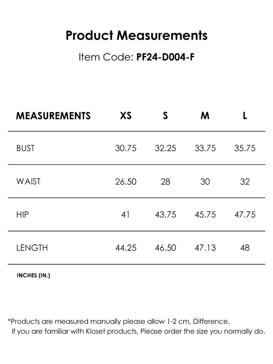 KLOSET (PF24) Women Daisy Print Maxi Dress White