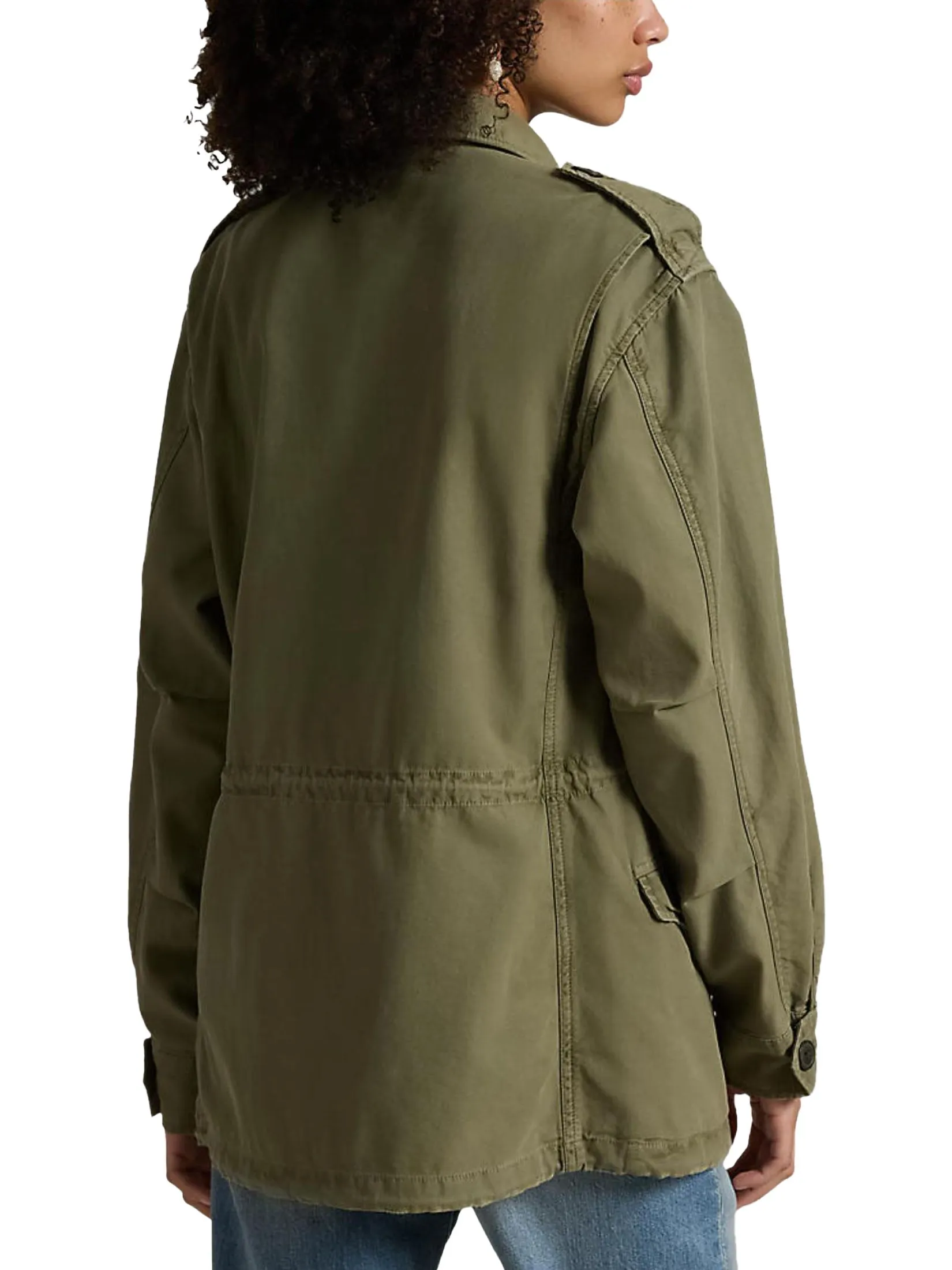 POLO RALPH LAUREN Women Jacket-Cotton Twill Field Jacket WMPOOTWN6020180-Green