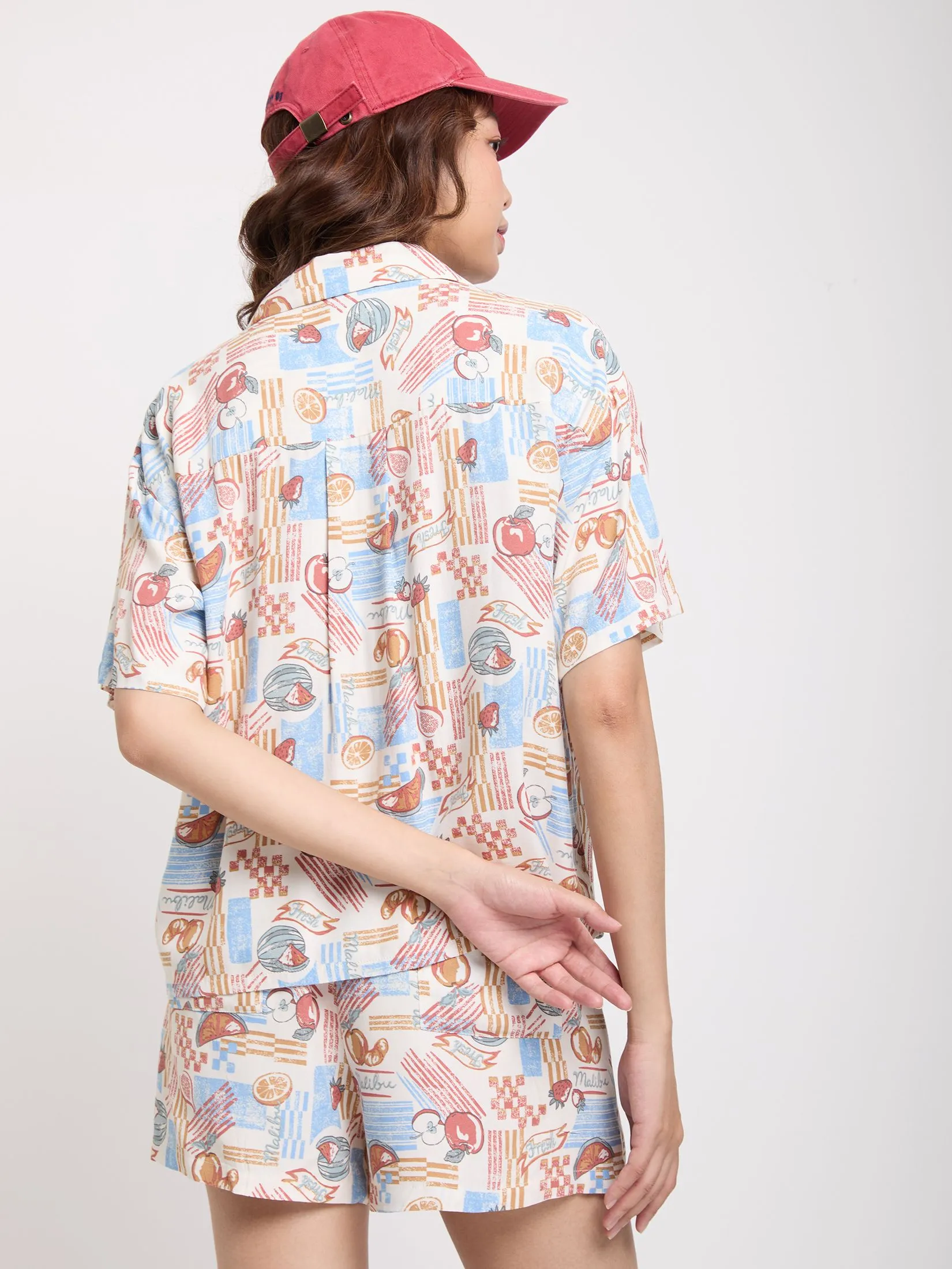 DEFRY 01 Women Shirt Short Sleeves 2503BSSW043 Red