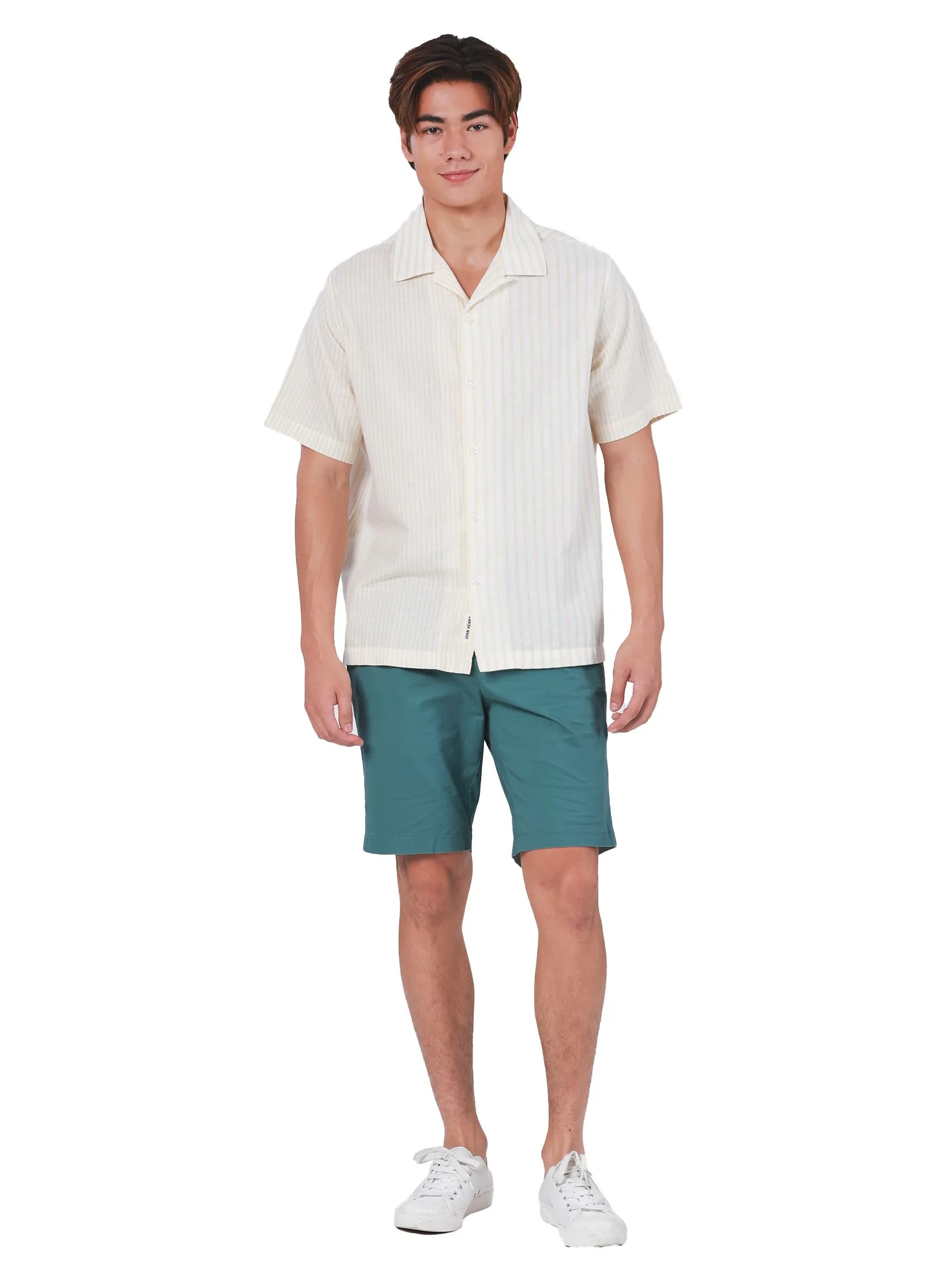 JOHN HENRY Men's Shorts (Slim Fit) REJUVENATE VACATION Green