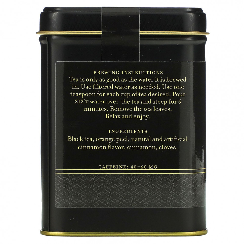 Harney & Sons, черный чай, острая корица, 112 г (4 унции)