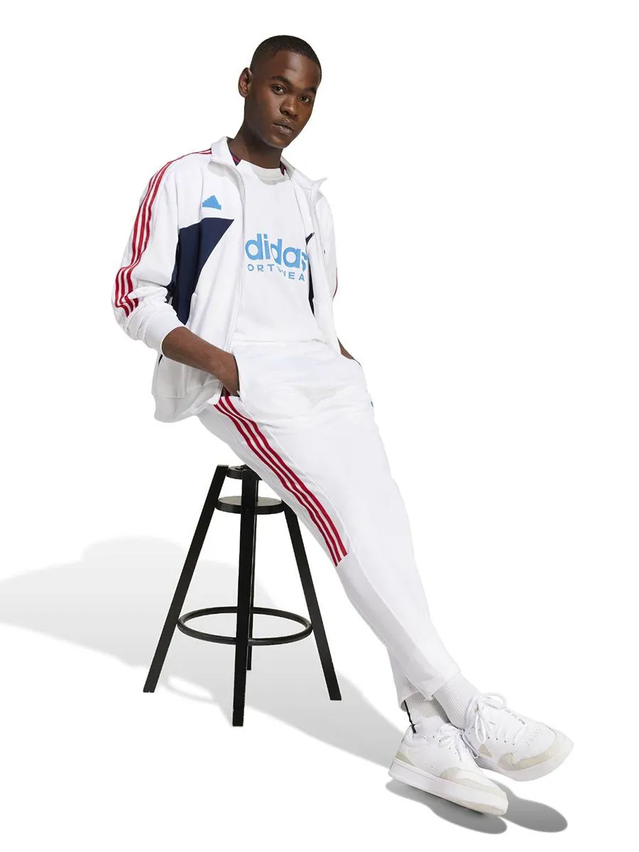 ADIDAS Men Joggers House of Tiro Nations Pack IY4515 White / Better Scarlet / True Blue