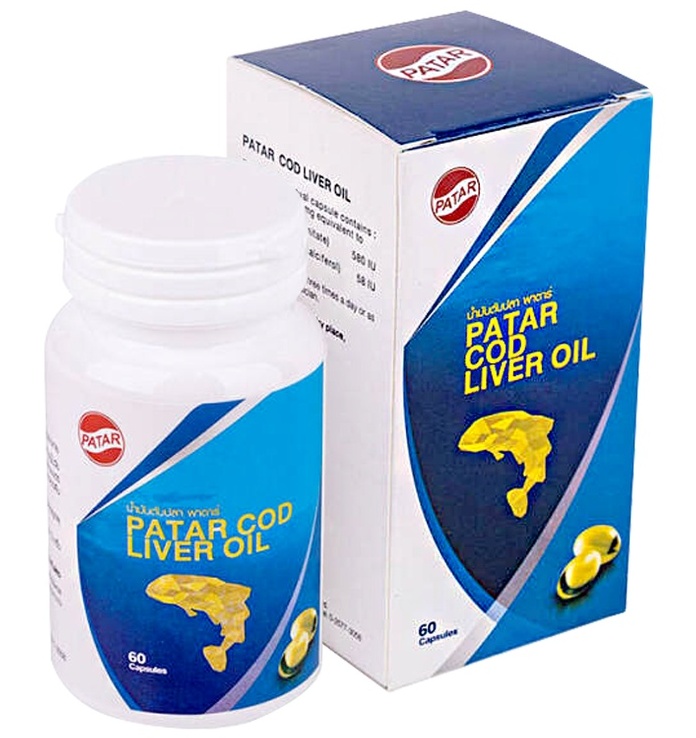 Масло печени трески в капсулах Patar 60 капсул