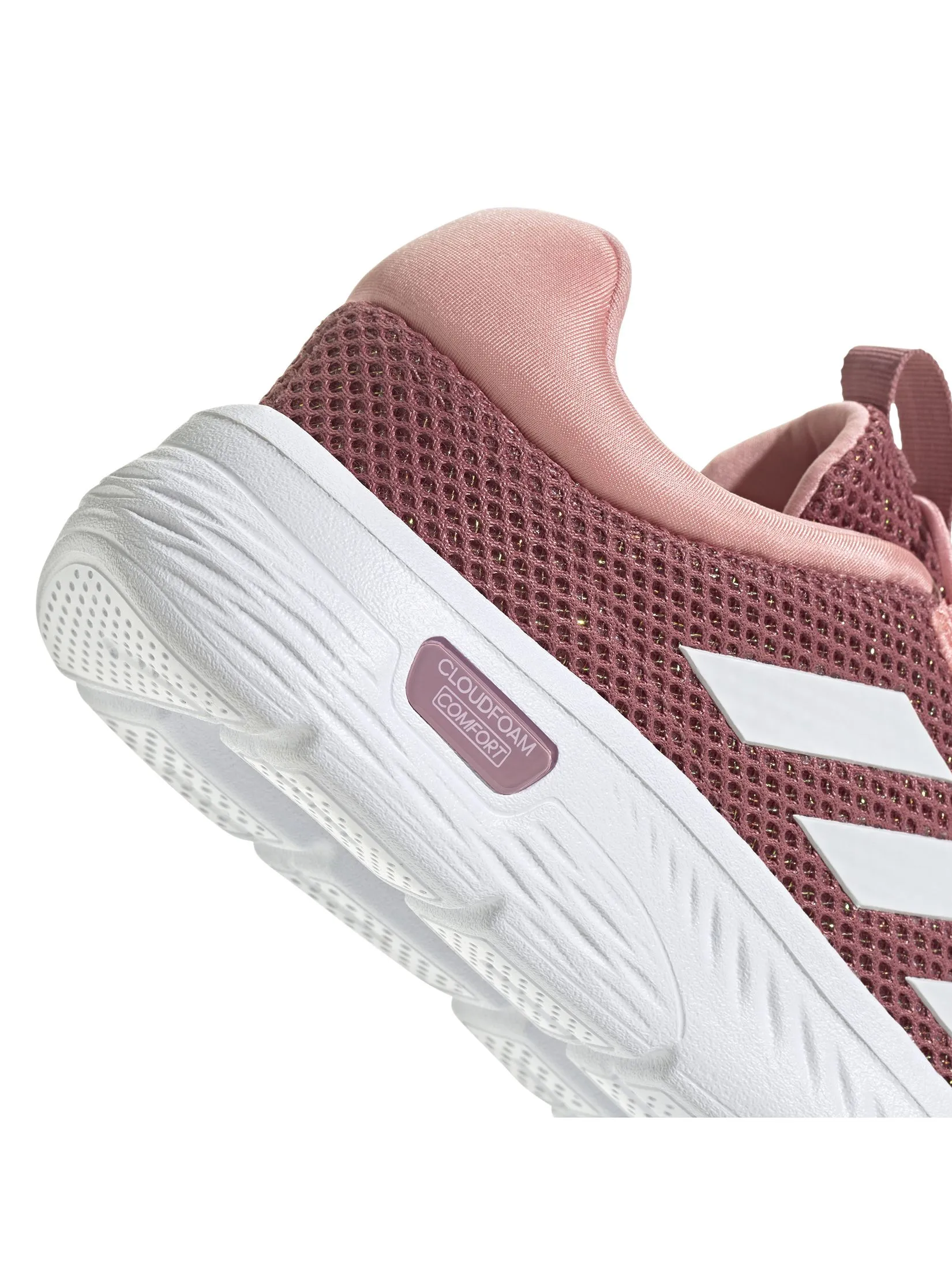 ADIDAS Women Sneaker Cloudfoam Comfy Preloved Crimson / Cloud White / Semi Pink Spark