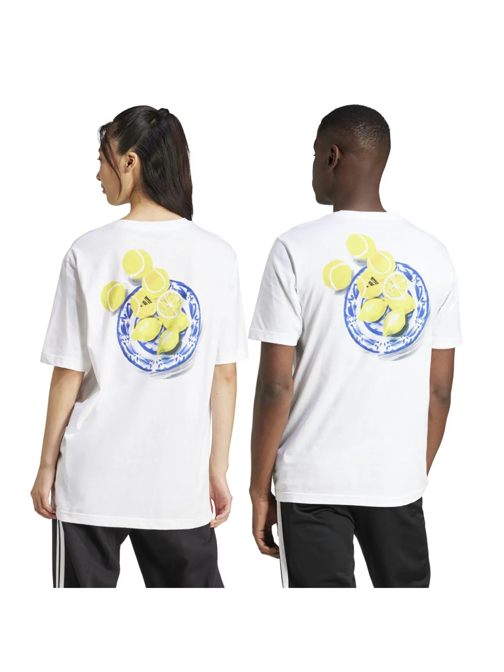 ADIDAS Men T-Shirt Lounge Still Life Lemons Graphic