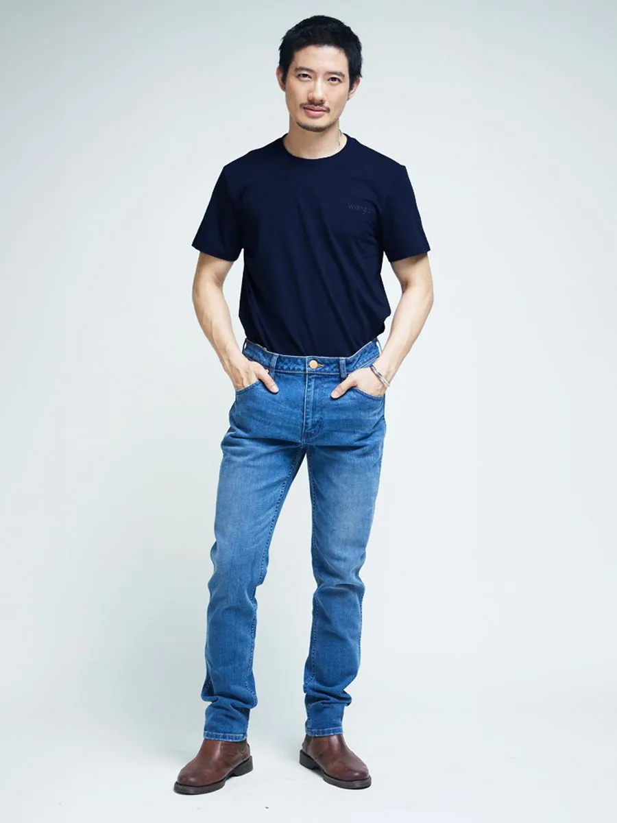 WRANGLER Men's Tee Short Sleeve Regular Fit Navy