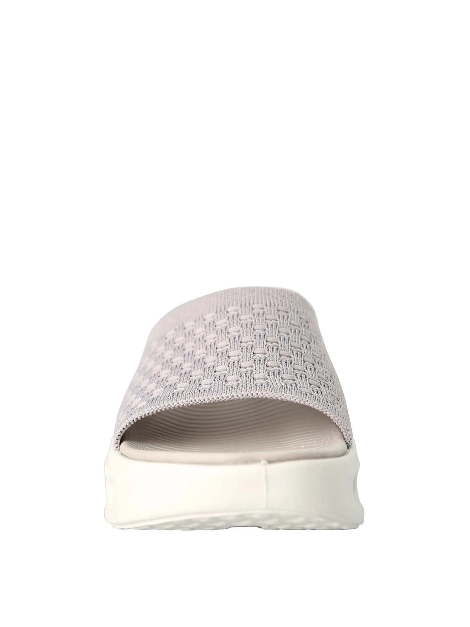 VILLAINS SF FIORA Women's Platform Flat Sandals SILVER