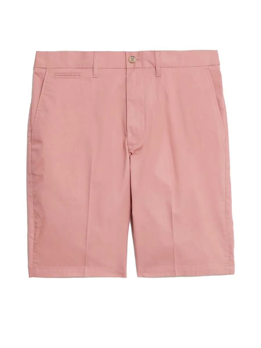 MARKS & SPENCER Men Chino Shorts Super Lightweight Stretch Pale Rose