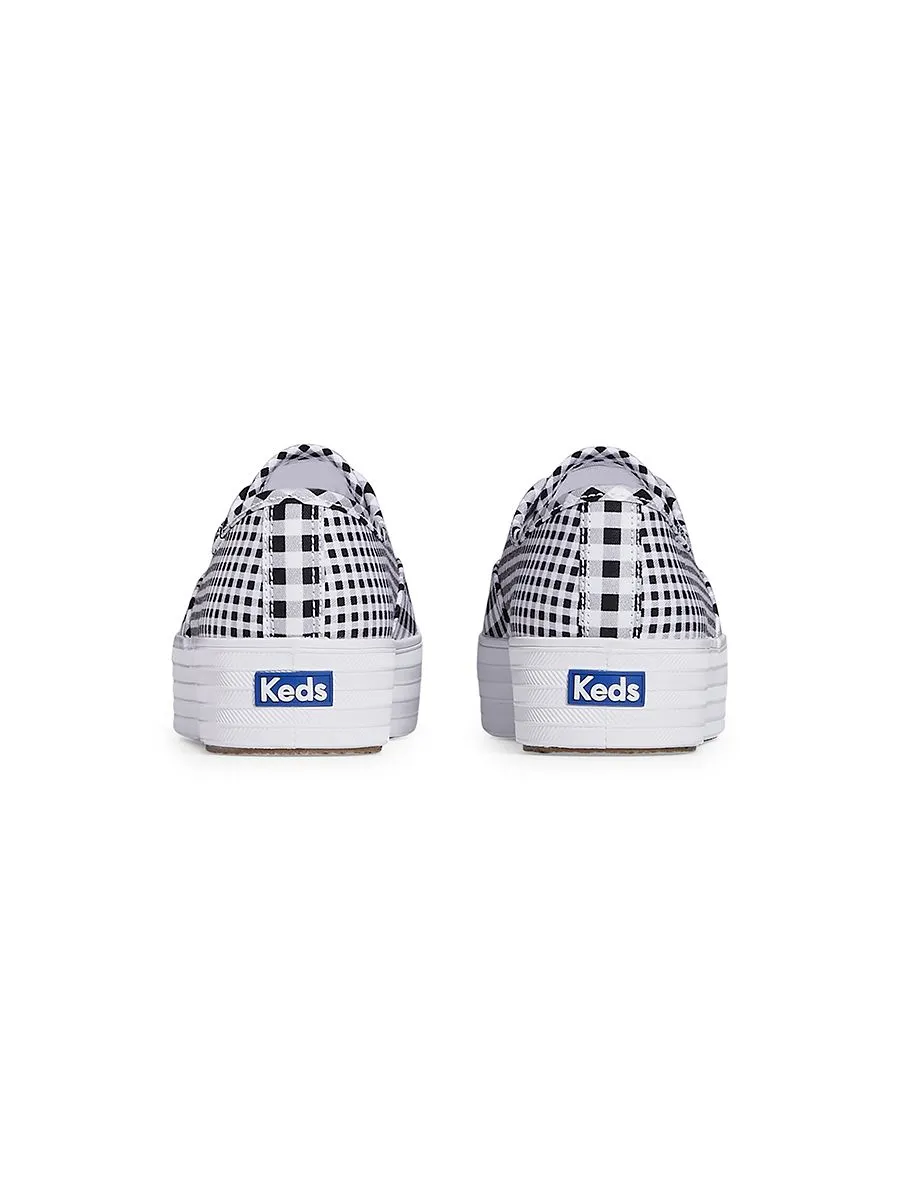 KEDS Women Point Canvas Gingham Black
