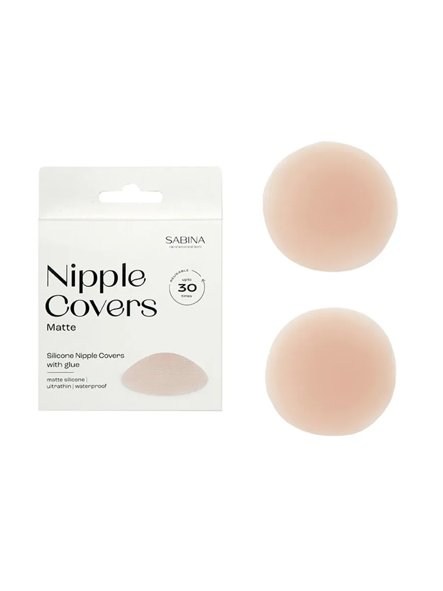 SABINA Matte Silicone Nipple Covers - Dark Skin