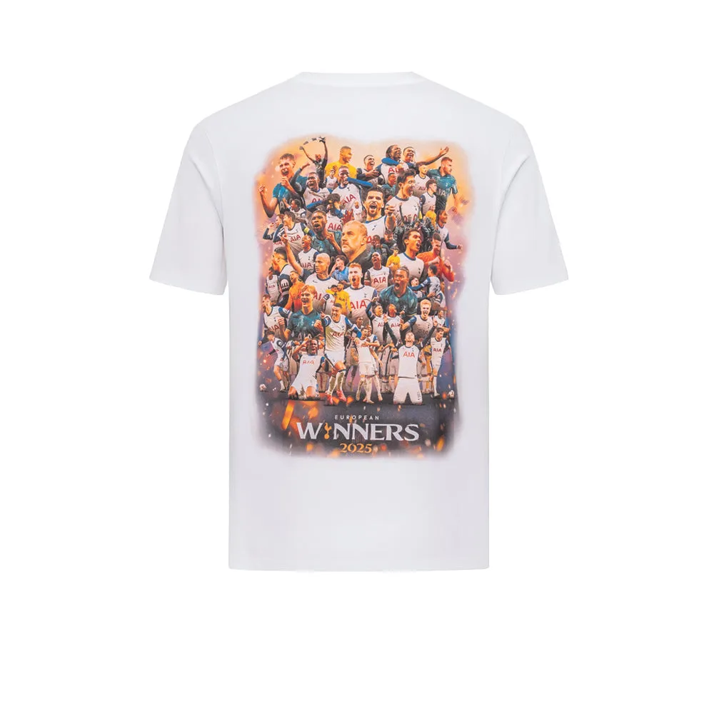SPURS European Winners 2025 Graphic Men T-Shirt White - SP699AP576ENTH