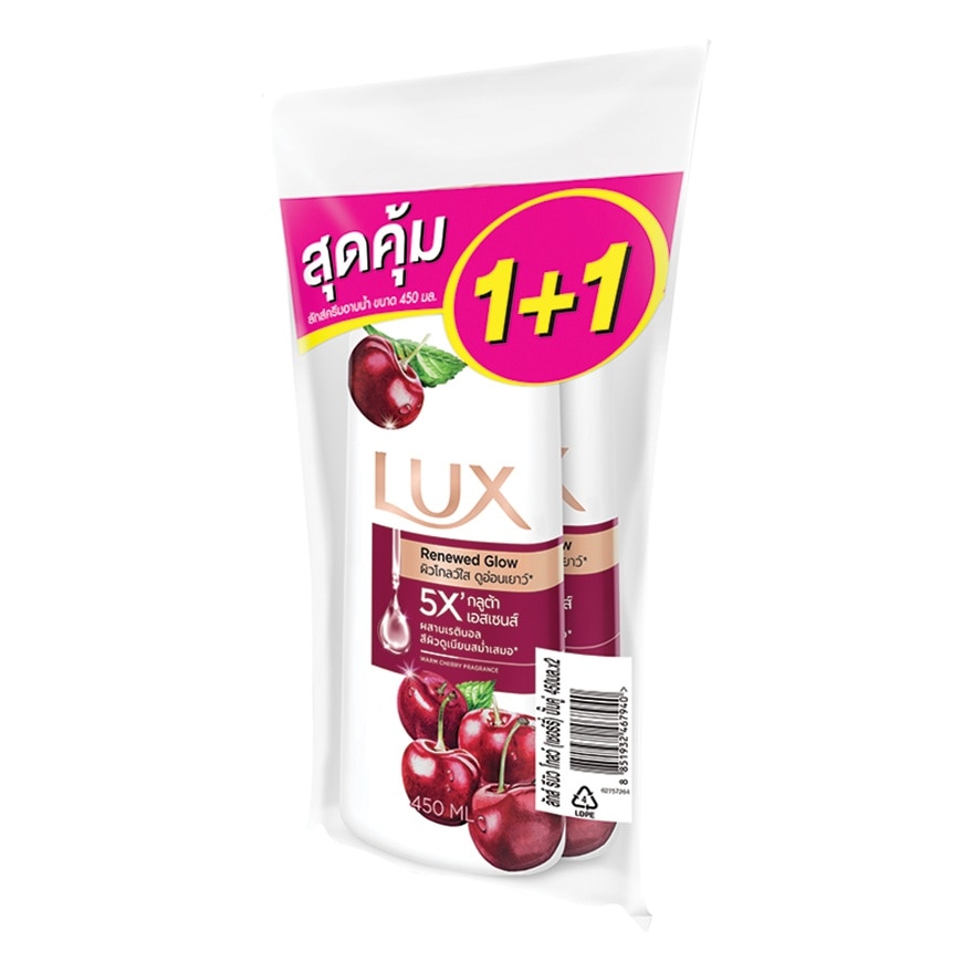 Lux Shower Cream Renewed Glow 450 Ml. Twin Pack