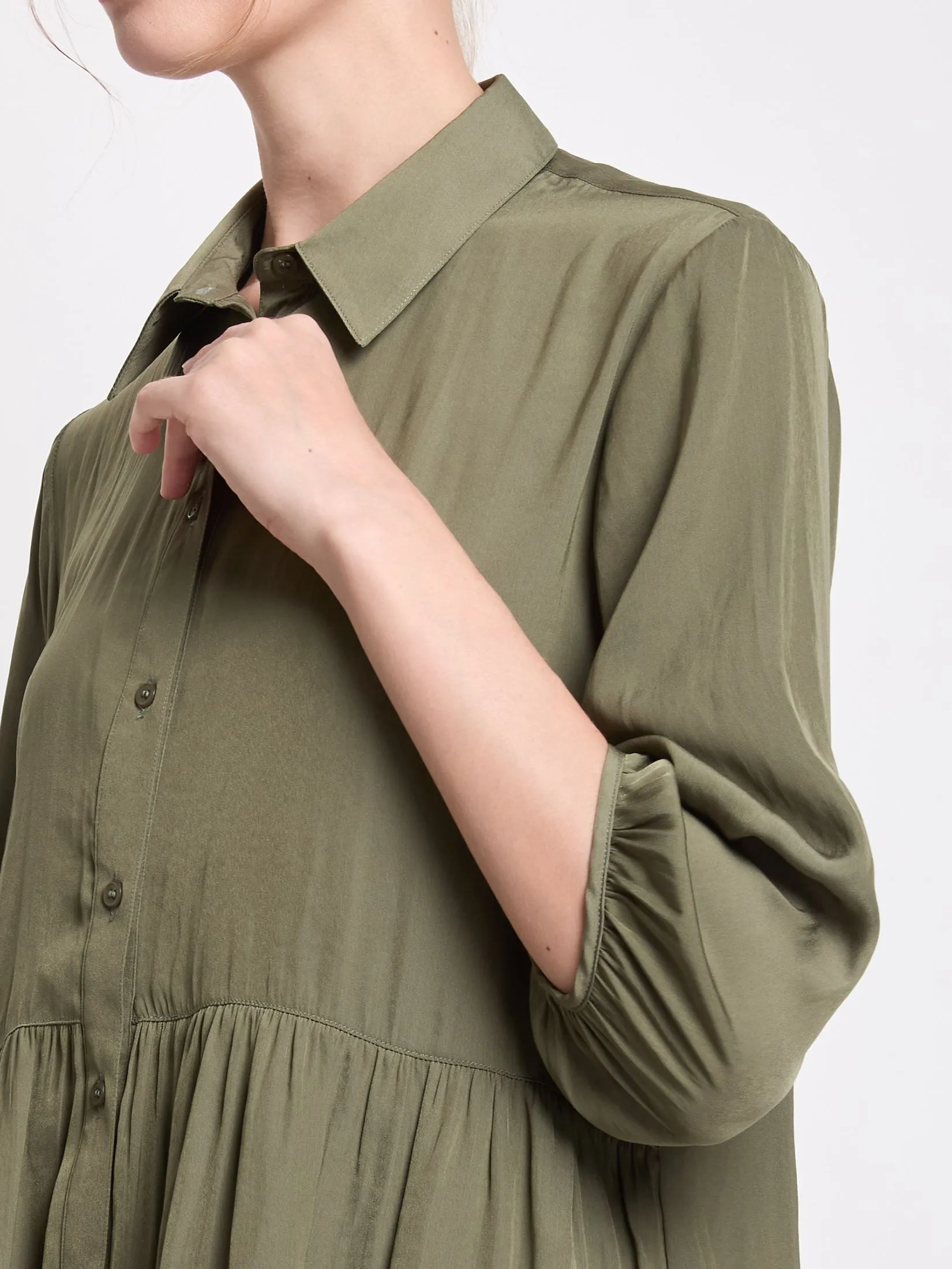 EASY PIECES Women Shirt Long Sleeves Button-Down Front