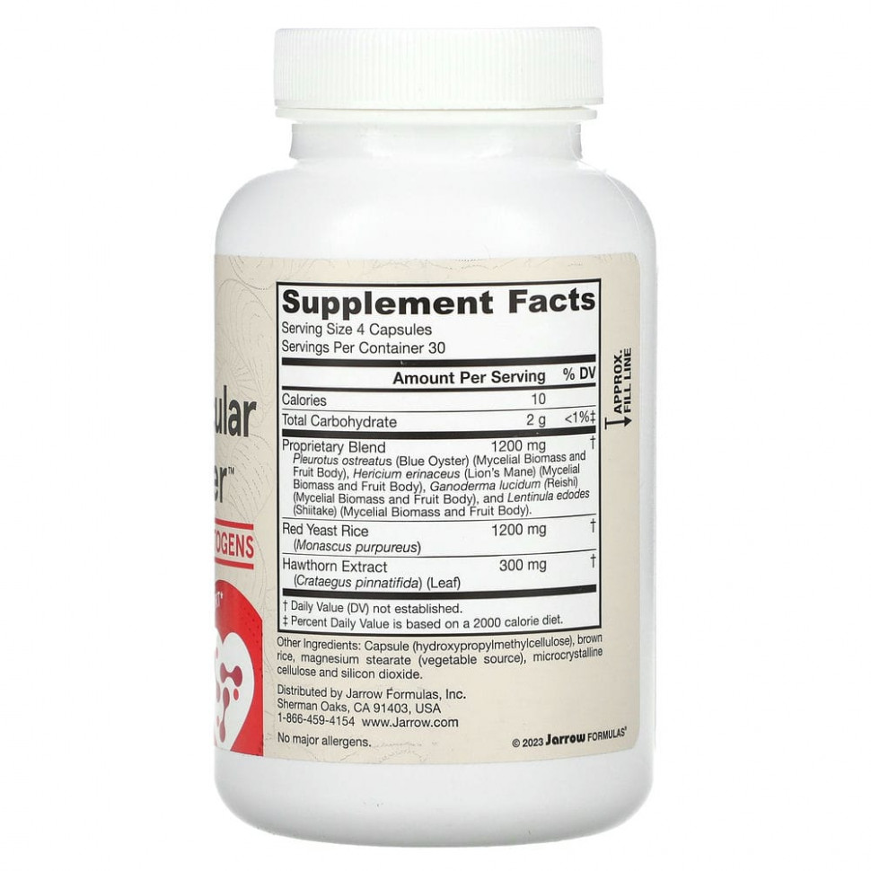 Jarrow Formulas, Cardiovascular Optimizer, 120 растительных капсул