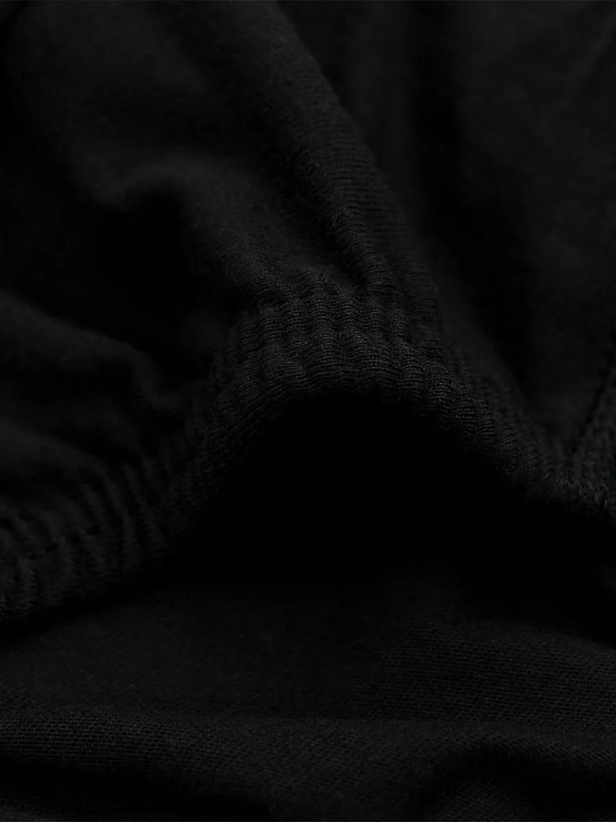 GIORDANO Men's 100% Cotton briefs elastic waistband(3pcs/pack) Black