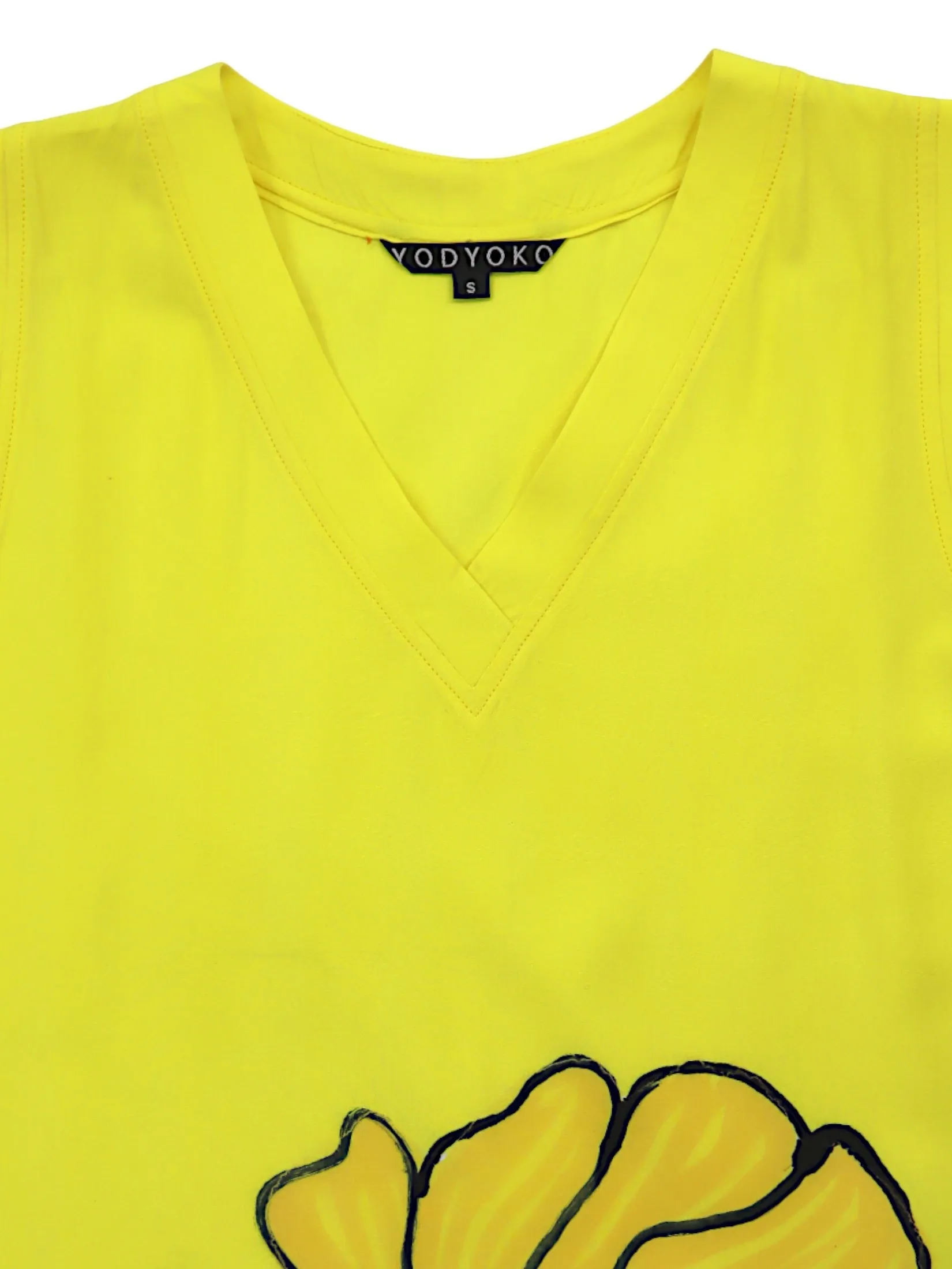 YODYOKO Woman Sleeveless Dress - Yellow : Golden Poppy of Summer