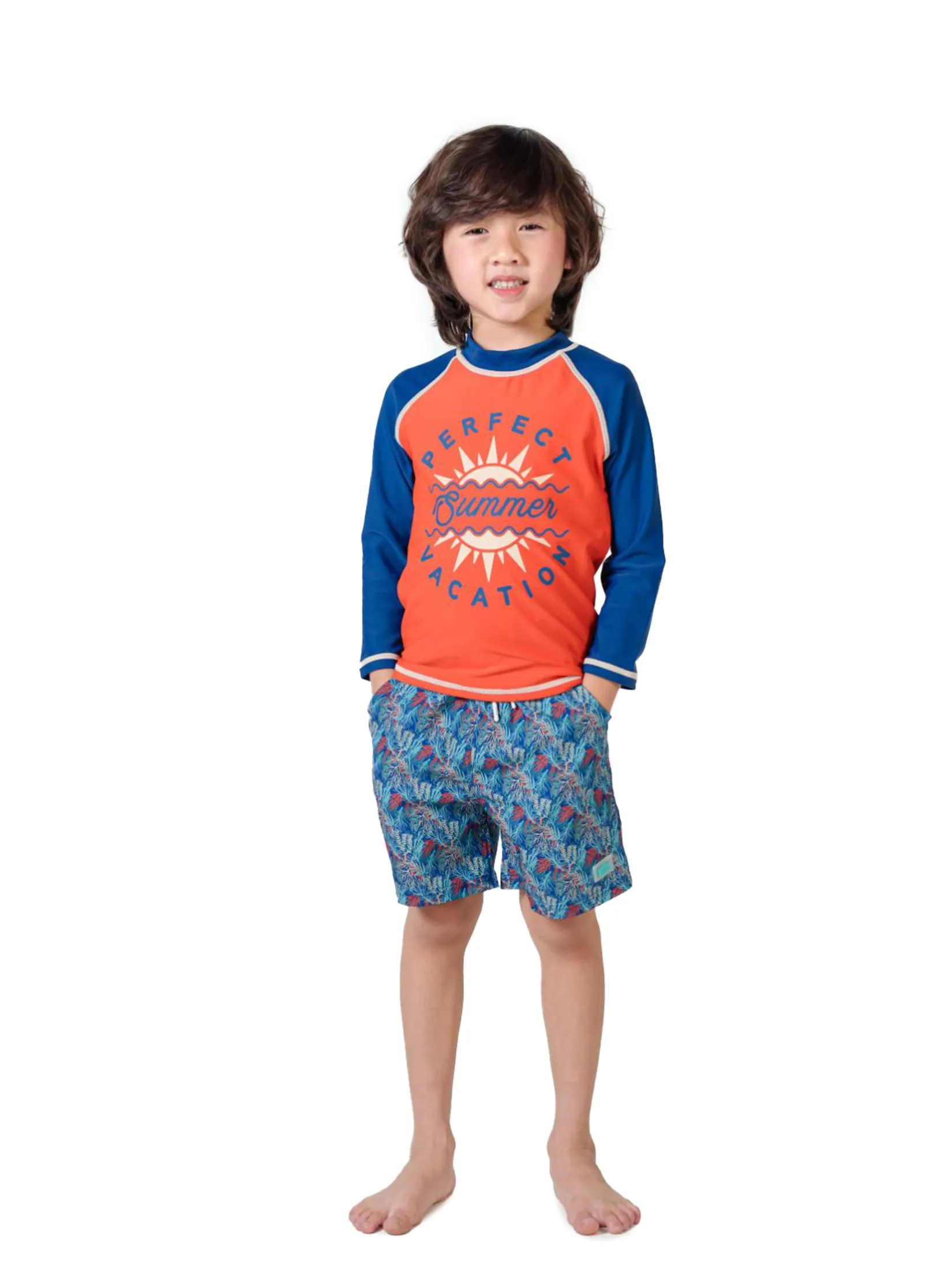 KEED Boy Beach Pants Reef Navy