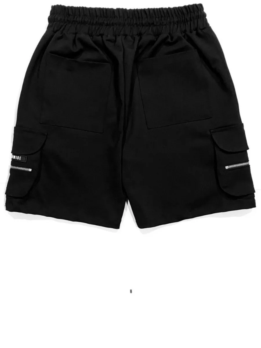 TZ WORLDWIDE MEN CARGO SHORTS TZ CARGO BLACK