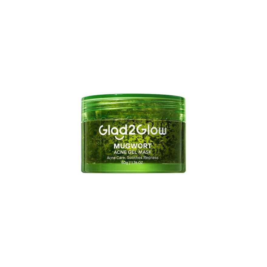 Glad2Glow Gel Mask Mugwort Acne 50 G. - Green