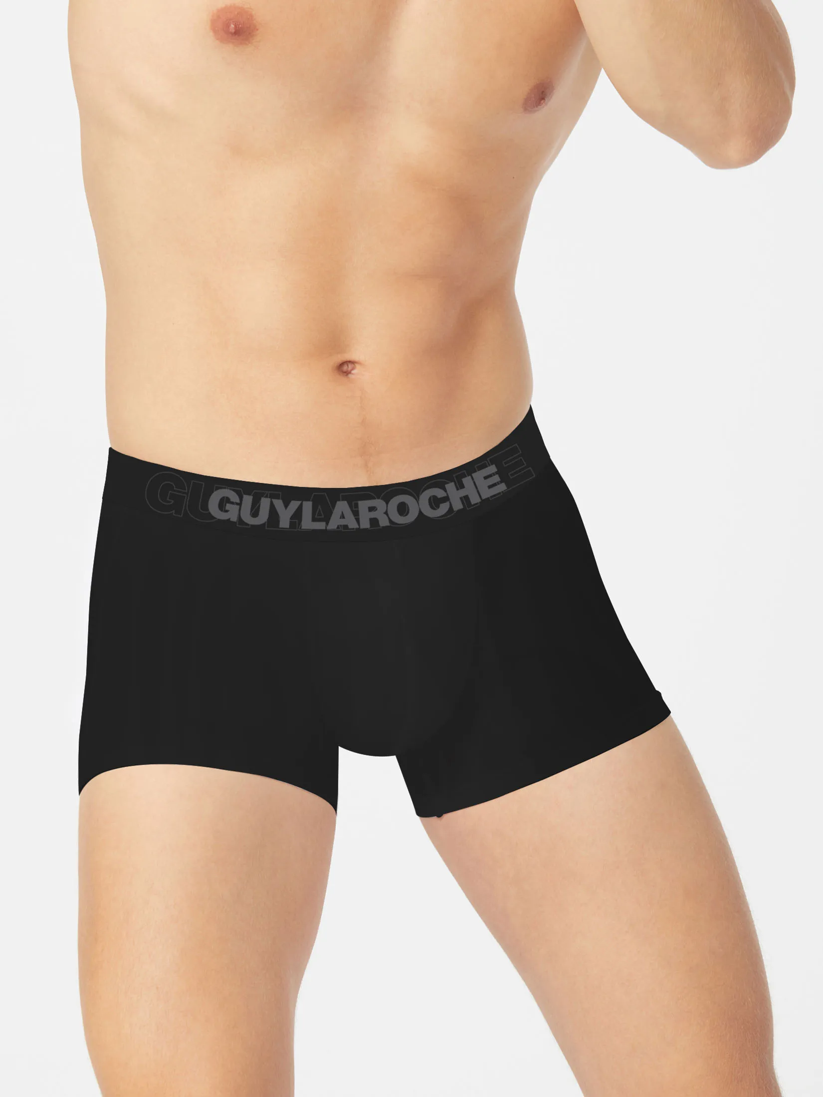 GUY LAROCHE INNERWEAR Men’s Underwear Cool Active Trunk – 1-Pack, Black (JUU5949S5BL)