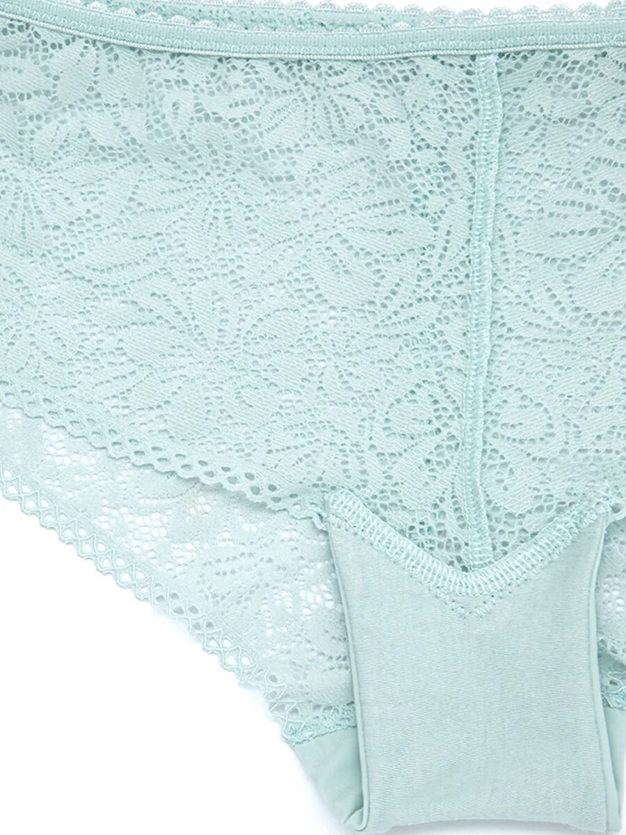 SABINA Mad Moiselle Basic Lace Winter 23 Boyleg Panty - Chalk Blue