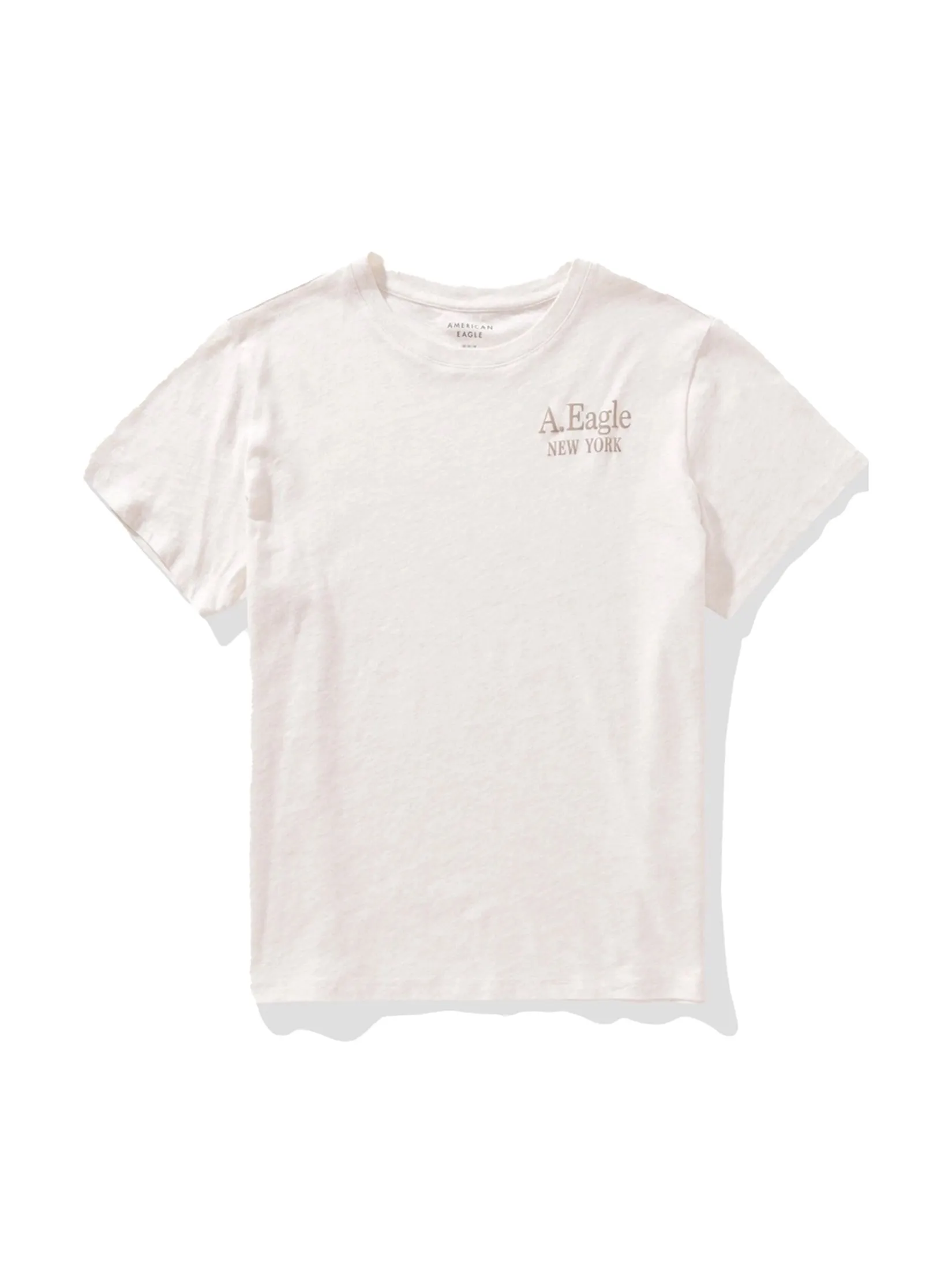 AMERICAN EAGLE WOMEN 9931 INTL EVERYDAY CREW TEE 221 HONEY