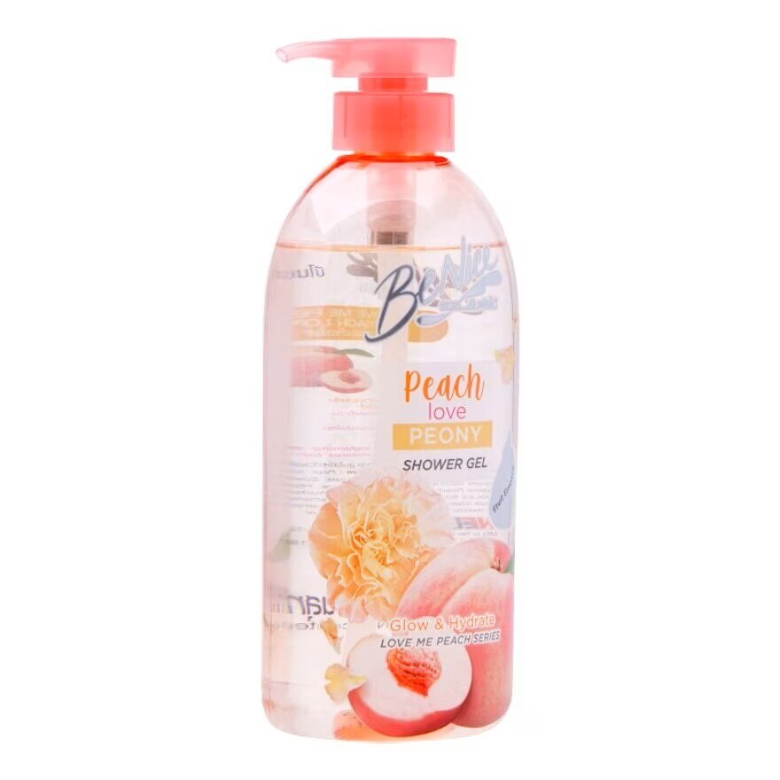 Benice Shower Gel Peach Love Peony 450 Ml. - Peach