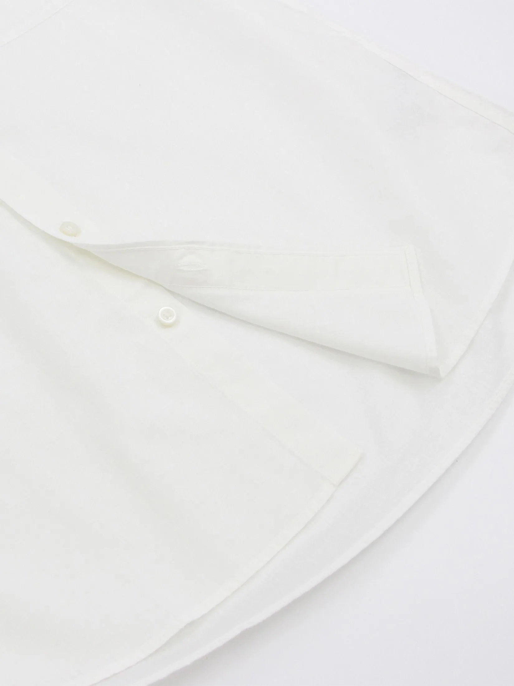 GIORDANO Men's Slim Poplin Linen Shirt  White