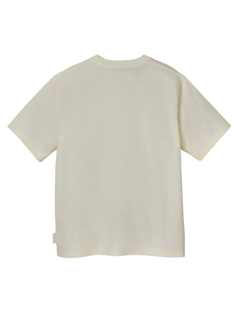 MARC JACOBS THE CRYSTAL BIG TEE STEEL ANTIQUE WHITE